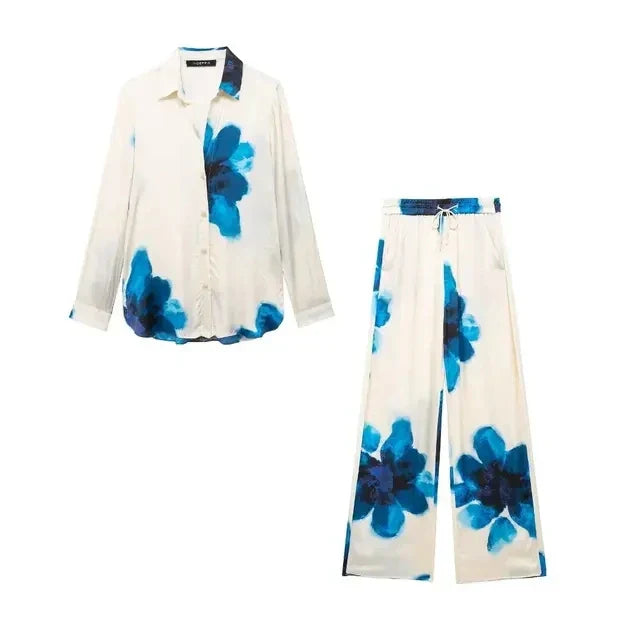 ELISA™ CONJUNTO DOS PIEZAS CAMISA + PANTALON