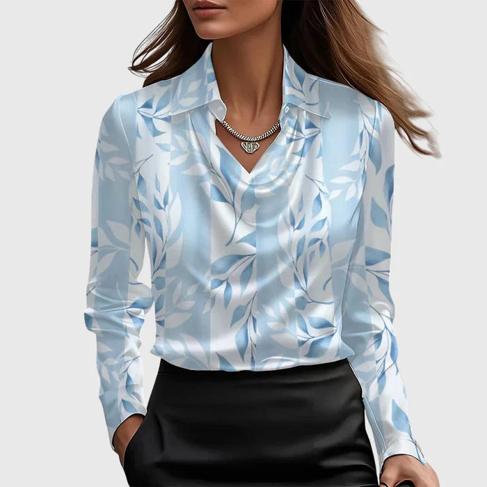 Brooklyn – Elegante blusa de satén brillante